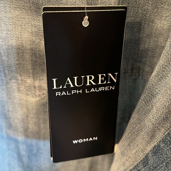 Lauren by Ralph Lauren Women’s Sz 1X Button-Up Western Style Long Sleeved Shirt - Picture 7 of 16